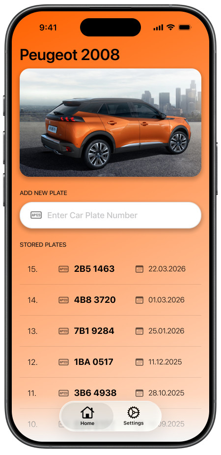 Orange theme — Peugeot 2008