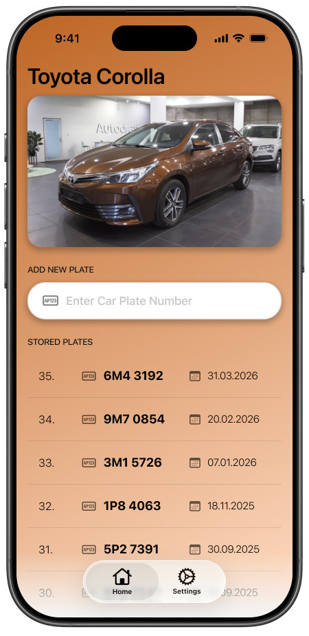 Brown theme — Toyota Corolla