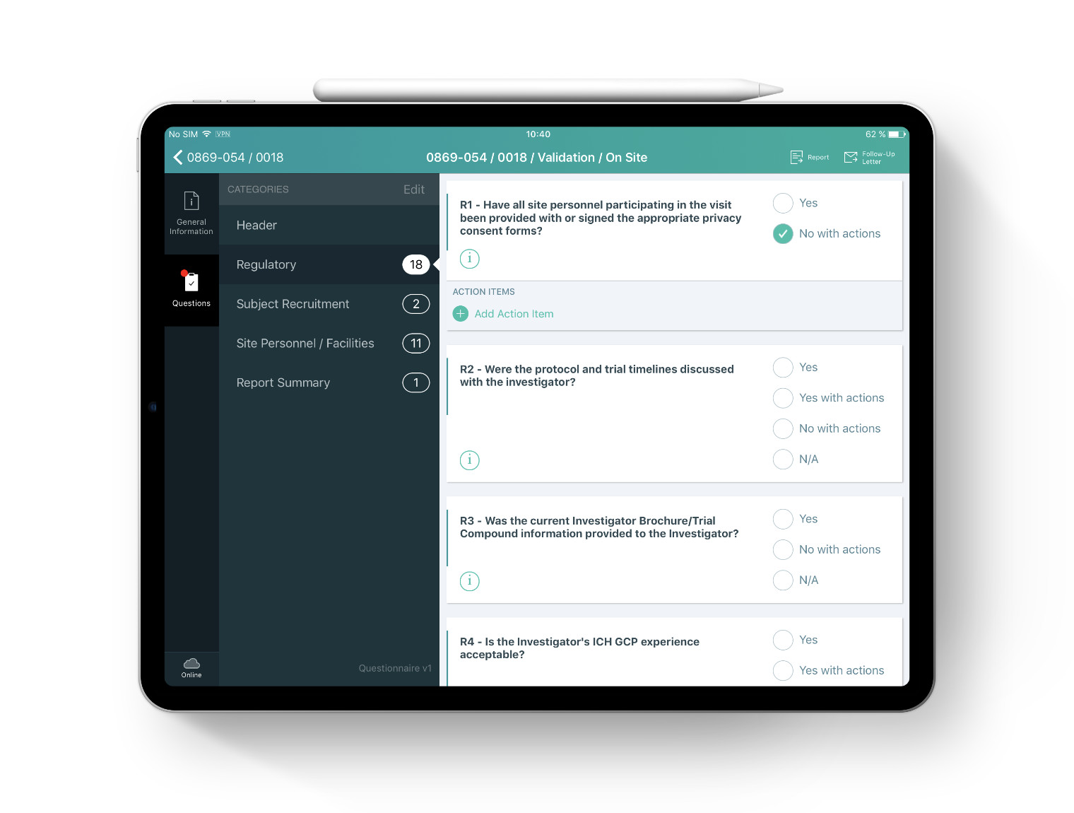 CSMAR iPad application — key design decisions