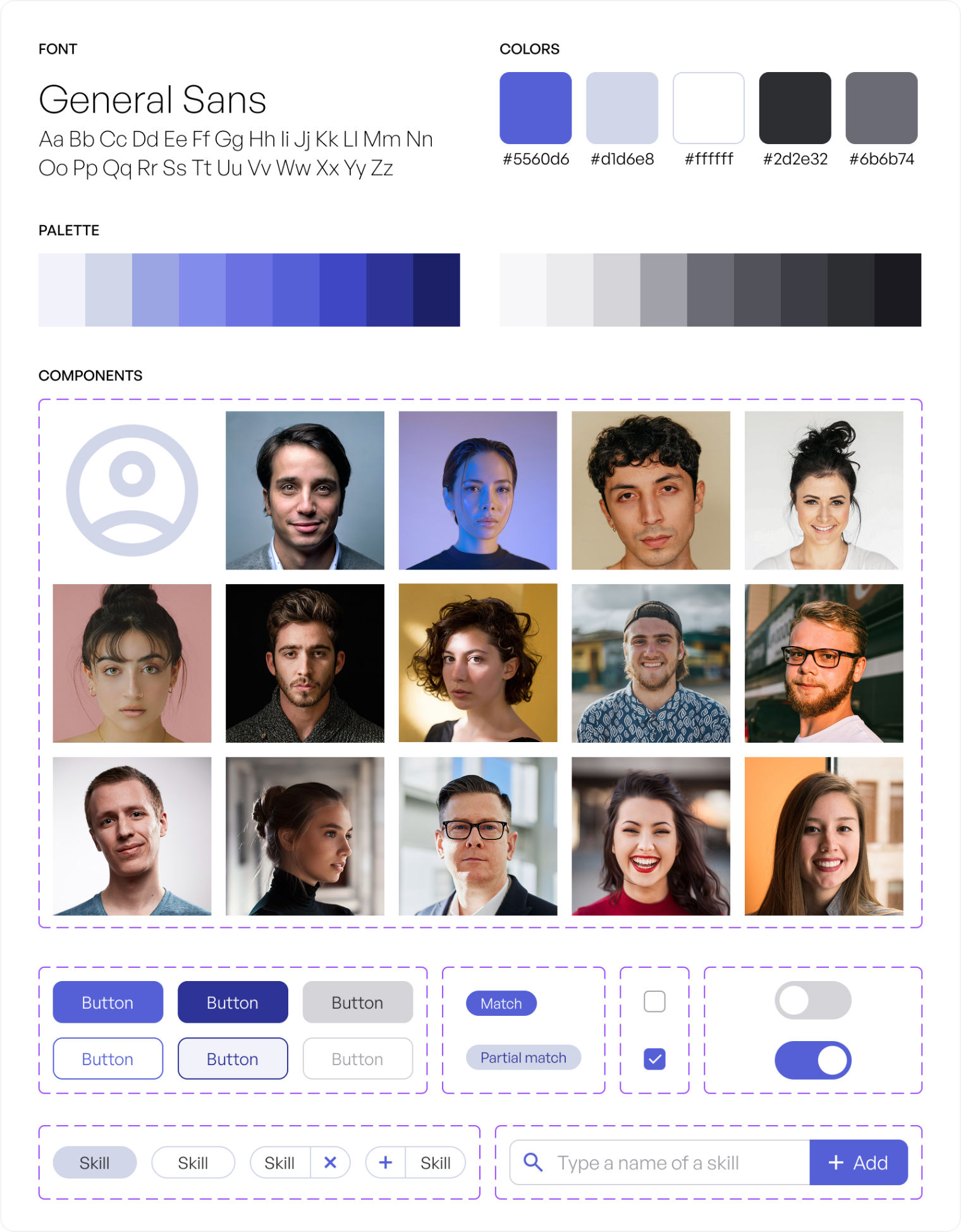 Loom design specification — color, typography, and component overview