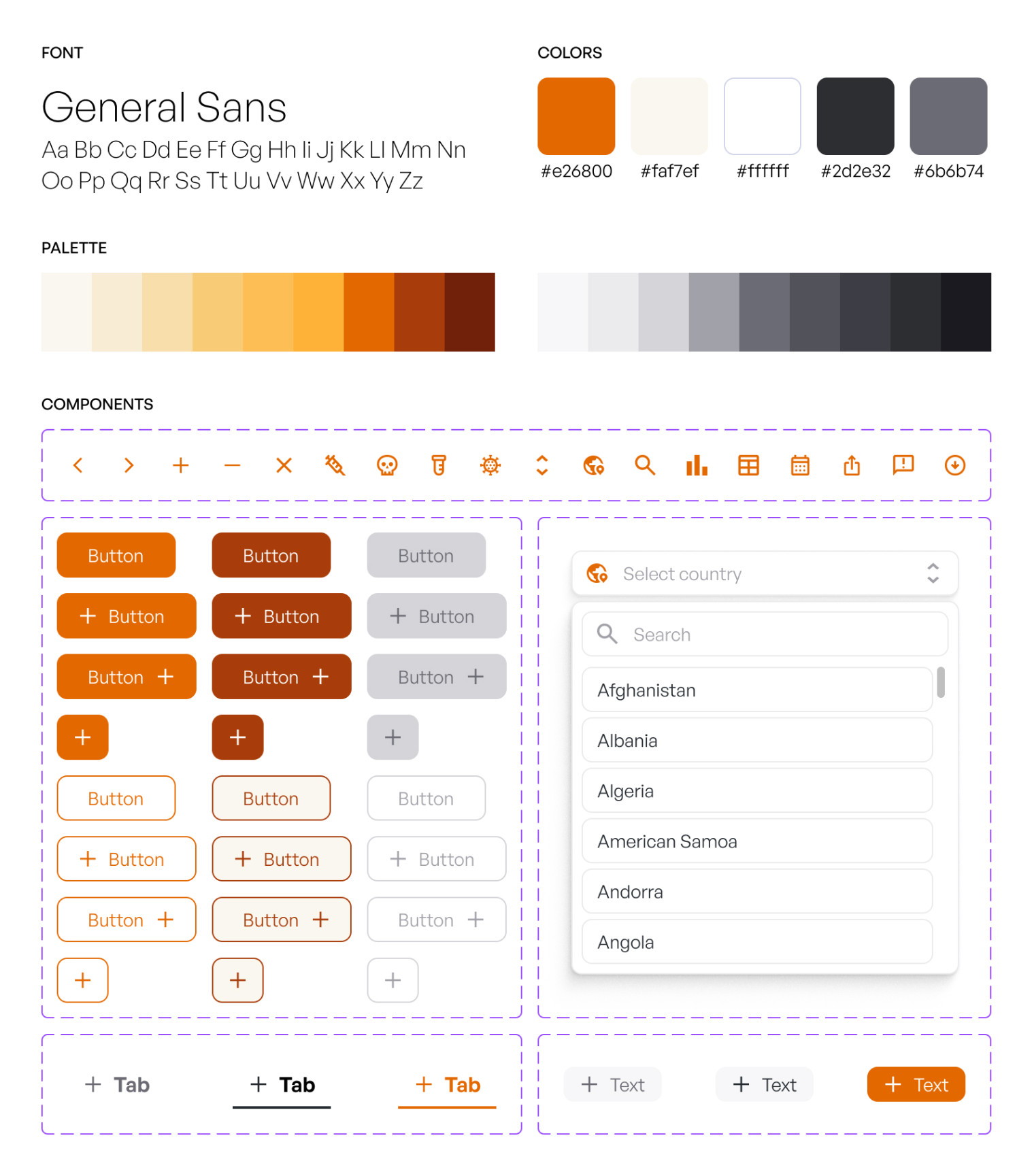 Strata design specification — color, typography, and component overview